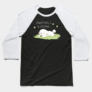 Pawsitively Sleeping Pup Baseball T-Shirt